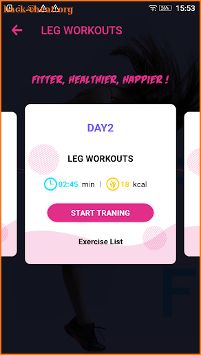 Fat Loss in 21 Days - calorie burning exercise screenshot