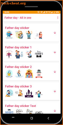 Father day - sticker, greeting image, photo editor screenshot