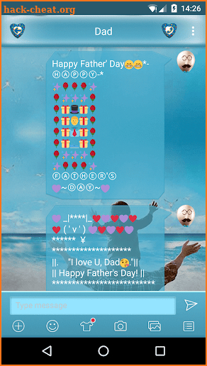 Father’s Day Emoji Art Free screenshot