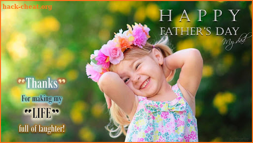 Fathers Day Greeting Card Love Dad Wishes Quotes screenshot