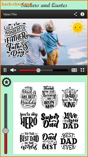 Fathers Day Photo Video Maker screenshot