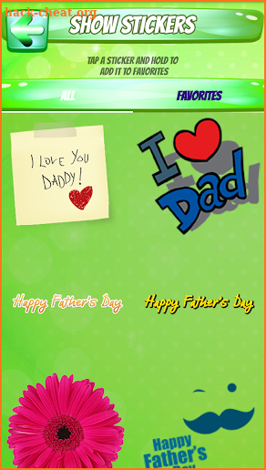 Father's Day Stickers Pack On Photo Greetings screenshot