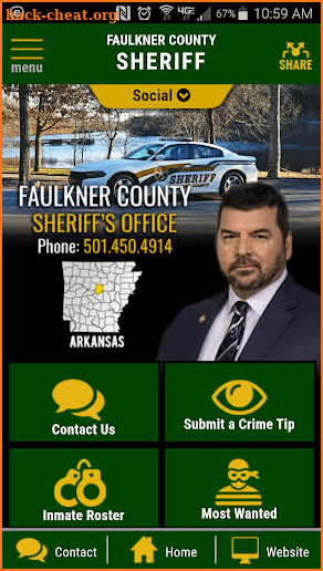 Faulkner County AR Sheriff screenshot