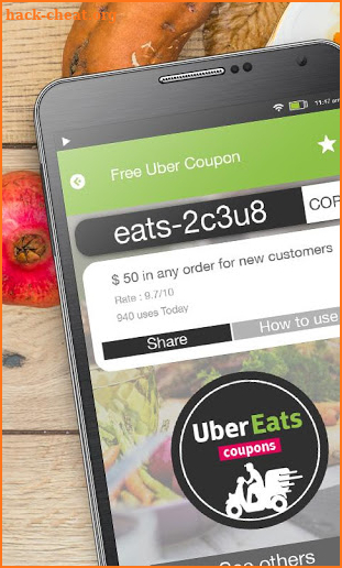 Favor UBEREATS Local Food Delivery Coupons screenshot