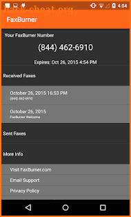 Fax Burner - Get & Send Faxes screenshot