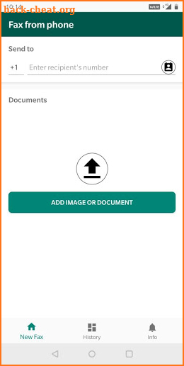 Fax from phone: Fax App. Send mobile PDF documents screenshot