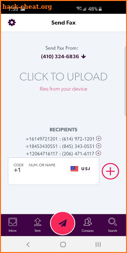 FaxDeck Online Fax Service screenshot