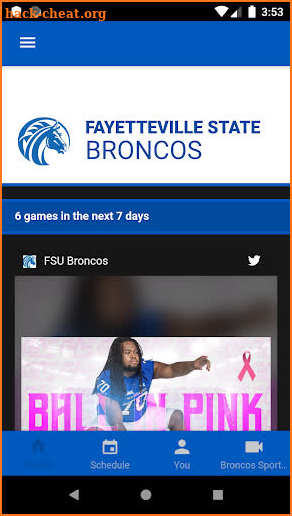 Fayetteville State Broncos screenshot