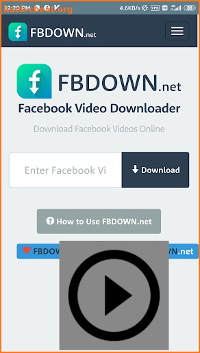 Fb HD Videos Downloader screenshot