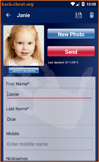 FBI Child ID screenshot
