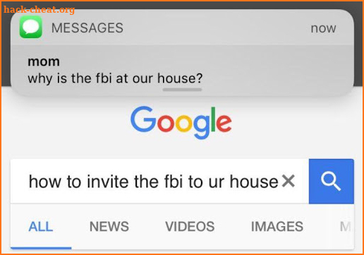FBI message meme screenshot