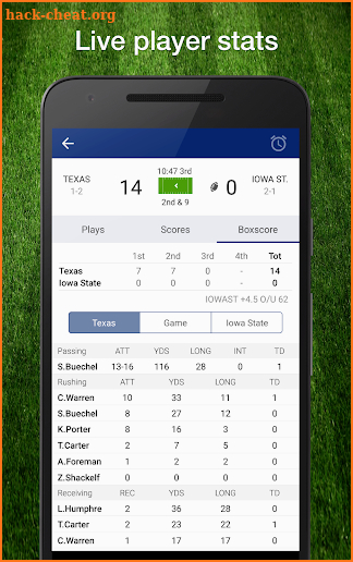 FBS College Football Live Scores, Plays, Schedule screenshot