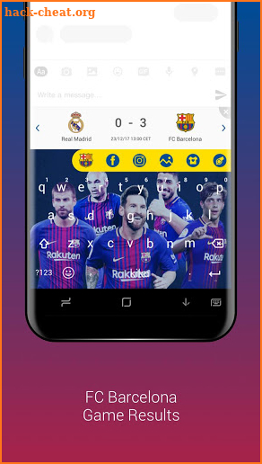 FC Barcelona Official Keyboard screenshot