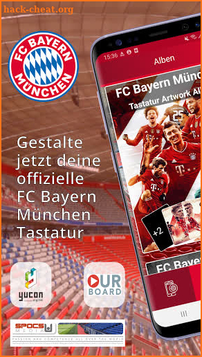 FC Bayern München Tastatur screenshot