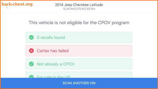 FCA CPOV screenshot