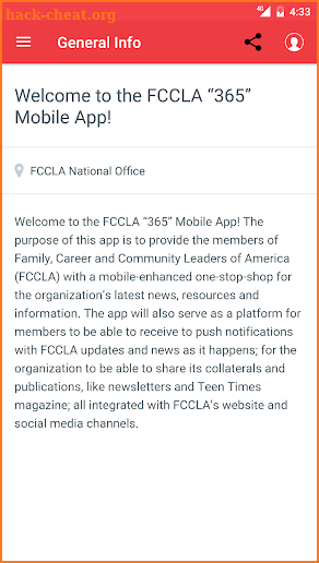 FCCLA 365 screenshot