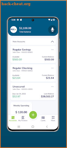 FCCU Mobile Banking screenshot