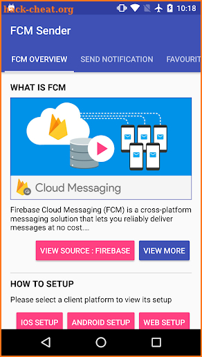 FCM Sender screenshot