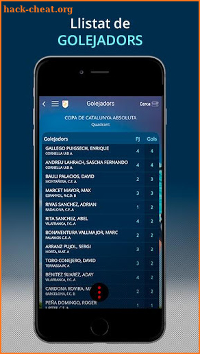 Federació Catalana Futbol FCF screenshot