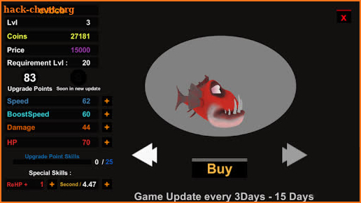 Feed & Grow Devils Piranha Simulator screenshot