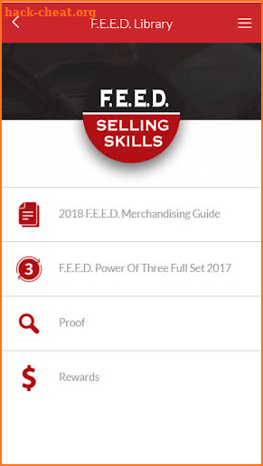 F.E.E.D. Selling Skills screenshot