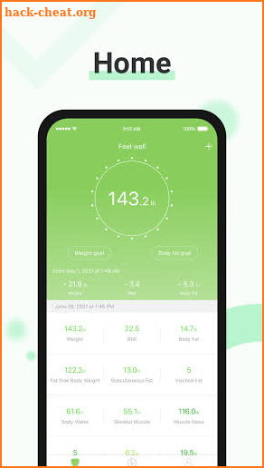 Feelfit-Health Fitness Tool screenshot