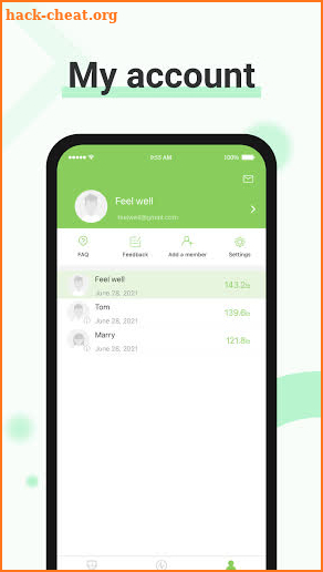 Feelfit-Health Fitness Tool screenshot