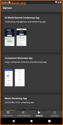 Felgo 4 QML Dev App screenshot