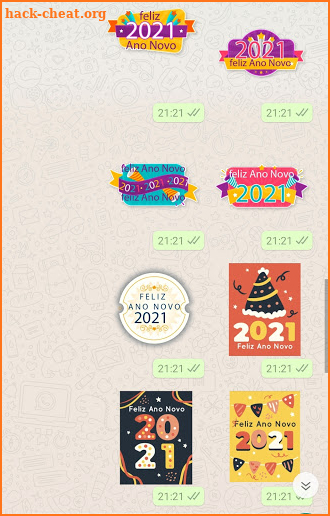 Feliz Ano Novo 2021 Figurinhas para WhatsApp screenshot