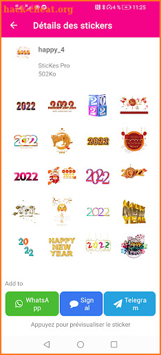Feliz año nuevo 2022  pegatinas screenshot