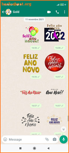 Feliz Año Nuevo y Feliz Navidad Stickers 2022 screenshot