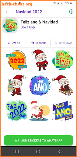 Feliz Navidad Feliz año nuevo 2022 Stickers screenshot