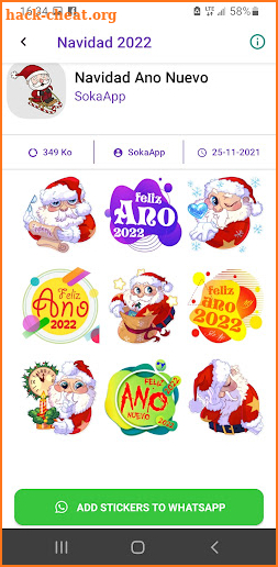 Feliz Navidad Feliz año nuevo 2022 Stickers screenshot