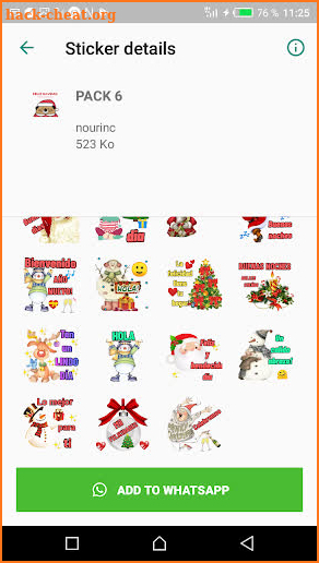 Feliz navidad stickers (WAstickerApps) screenshot