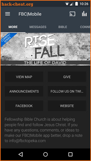 Fellowship Bible Church Topeka screenshot
