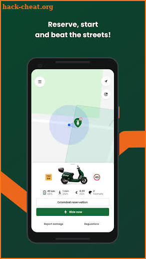felyx e-scooter sharing screenshot