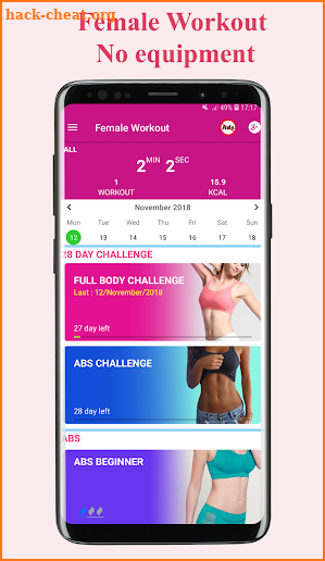 Female Fitness - Women Workout - Lose Belly Fat screenshot