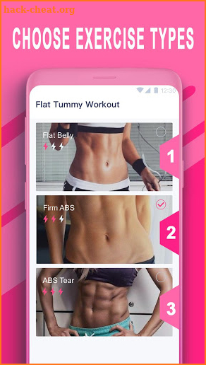 Female Flat Tummy Workout screenshot