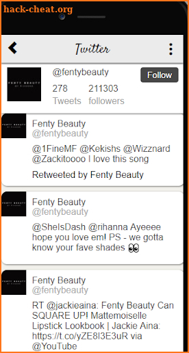 Fentybeauty screenshot