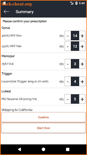 Fertility Drug Calculator screenshot