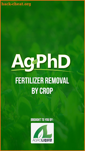 Fertilizer Removal By Crop screenshot