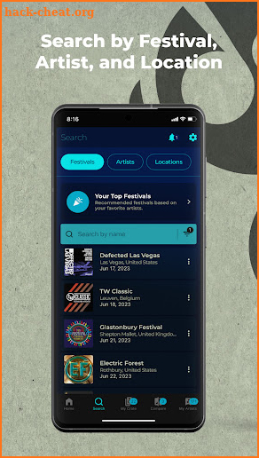 FestGPS: Music Festival Finder screenshot