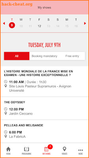 Festival d'Avignon screenshot