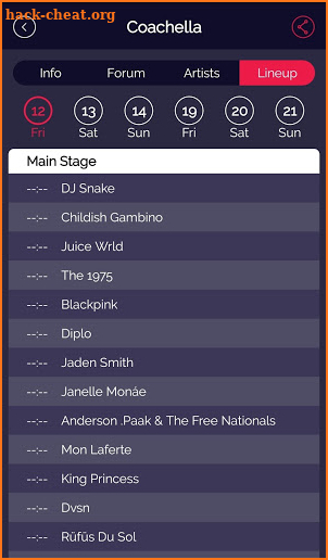 FestivAll, Music Festival Guide screenshot