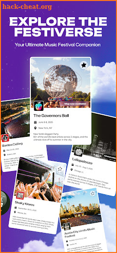 Festiverse screenshot