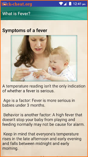 Fever in Babies & Kids High Fever Treatment Help screenshot