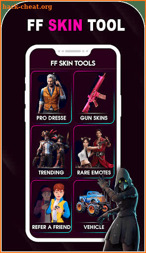 FFF FFEmote, Skin Tool, Elite Pass Bundles, Skin screenshot