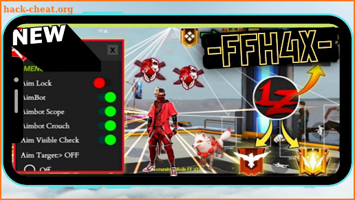 FFH4X mod menu ff screenshot