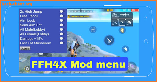 ffh4x mod menu for fire screenshot