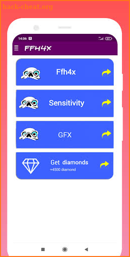 FFH4X mod menu hack ff screenshot